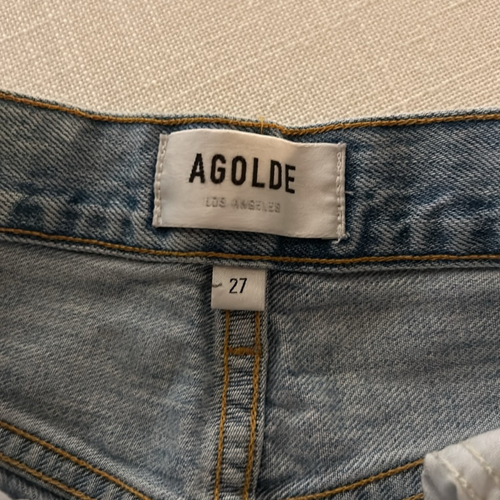 Agolde Riley Distressed Crop Jean - Picture 2 of 2